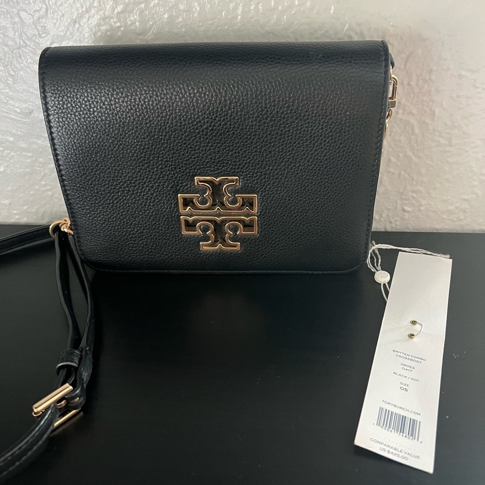NWT - Tory Burch Britten Combo Crossbody Shoulder Bag - Picture 4 of 15